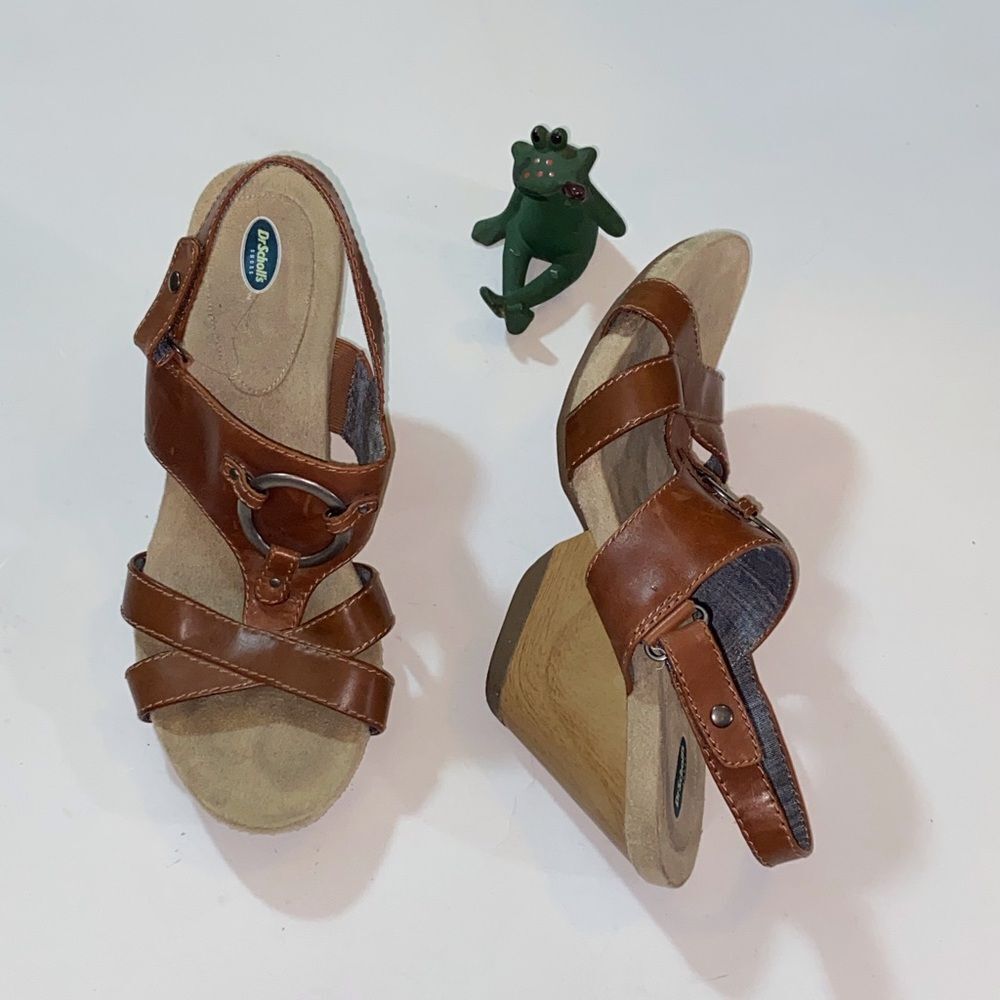 Dr. Scholl's Women's Tan Strappy Sandals Size 9.5 - Picture 4 of 9